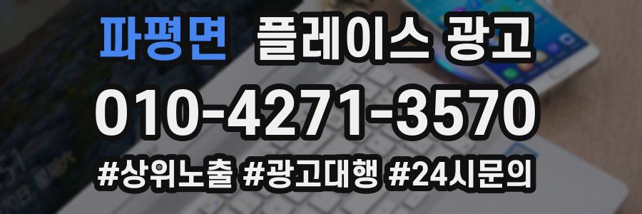 파평면 플레이스 광고