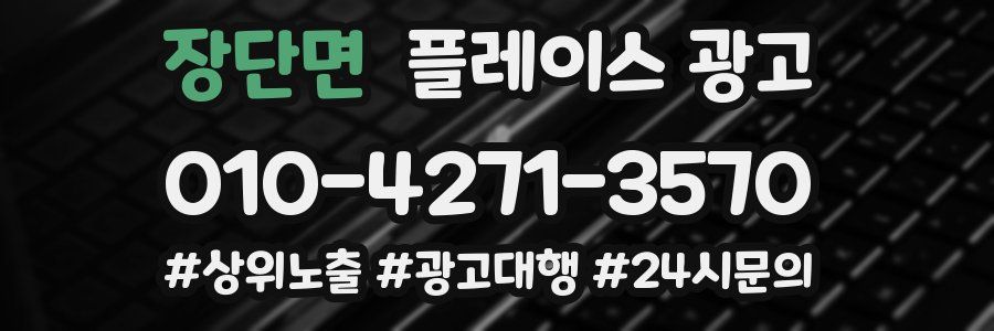 장단면 플레이스 광고