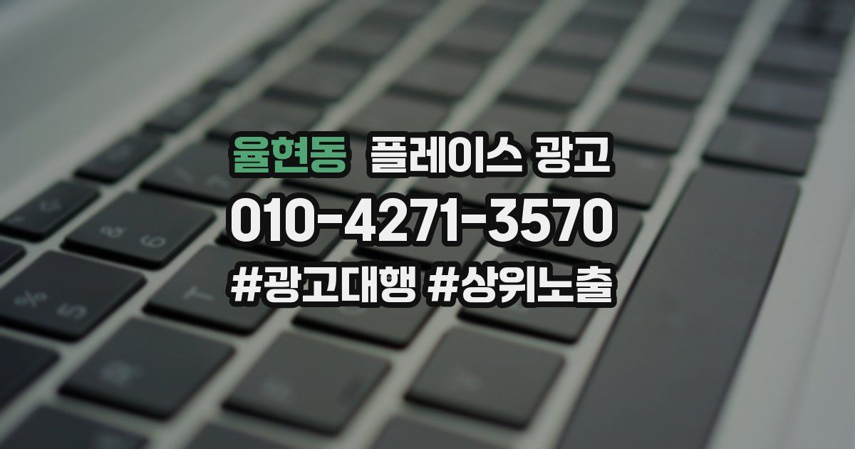 율현동 플레이스 광고