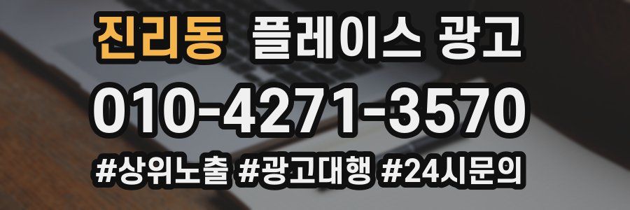 진리동 플레이스 광고