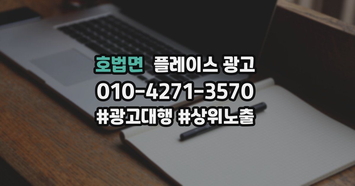 호법면 플레이스 광고