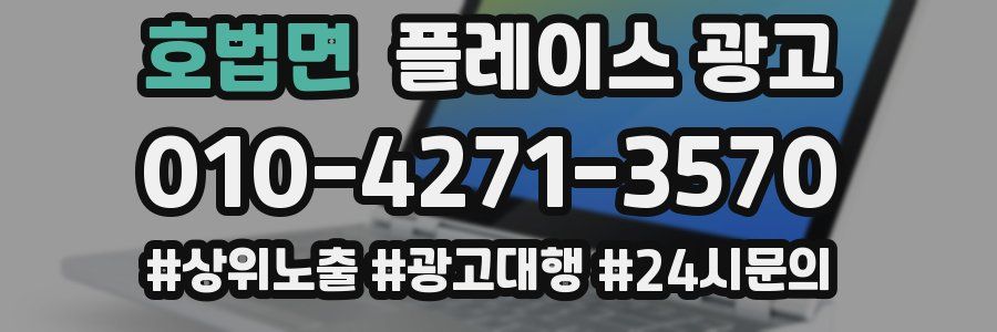 호법면 플레이스 광고