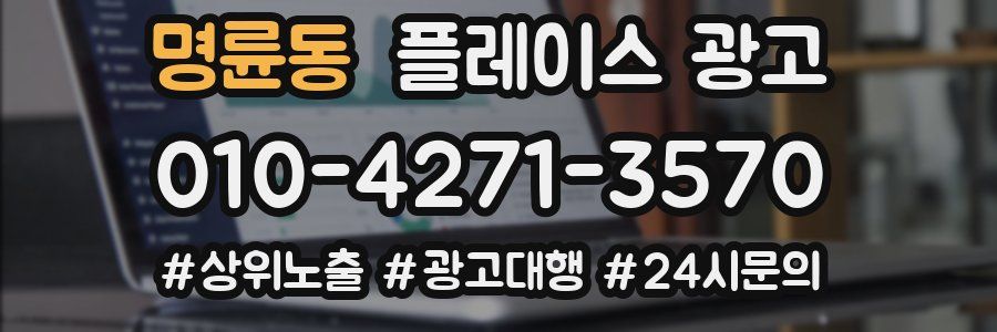 명륜동 플레이스 광고