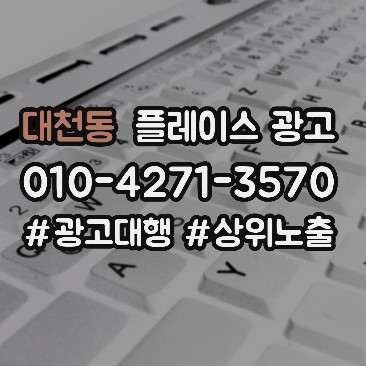 대천동 플레이스 광고