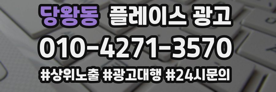 당왕동 플레이스 광고