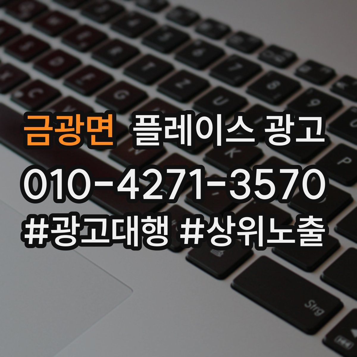 금광면 플레이스 광고