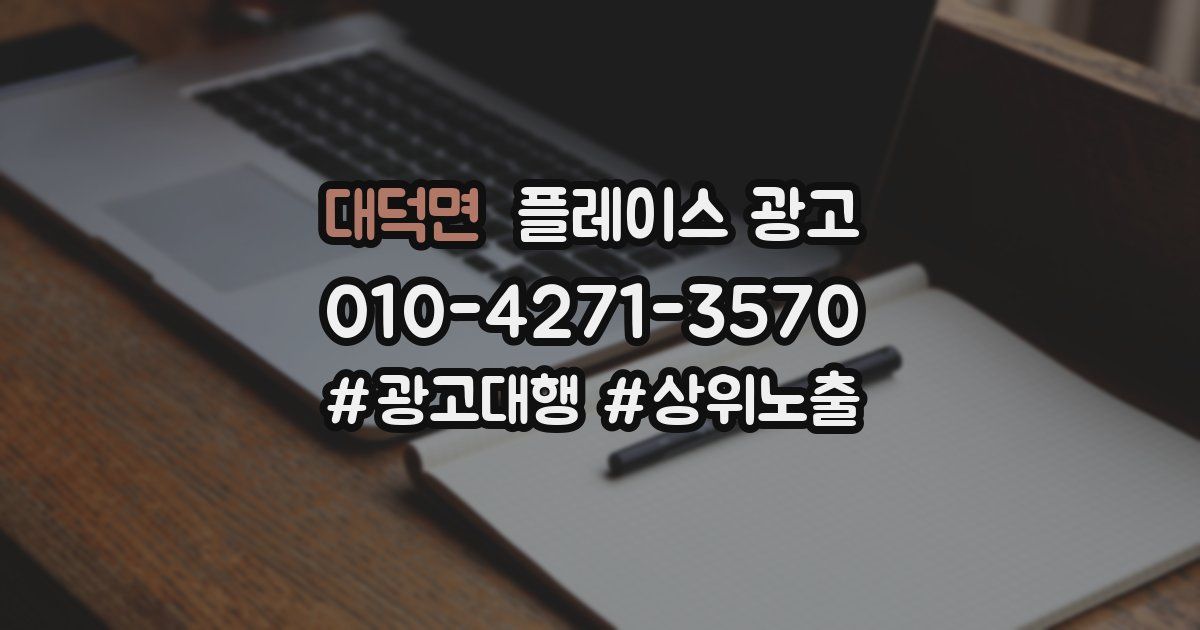 대덕면 플레이스 광고