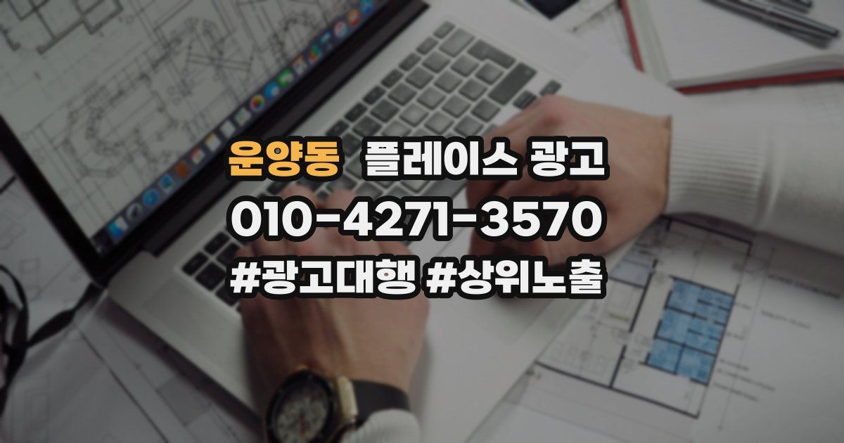 운양동 플레이스 광고