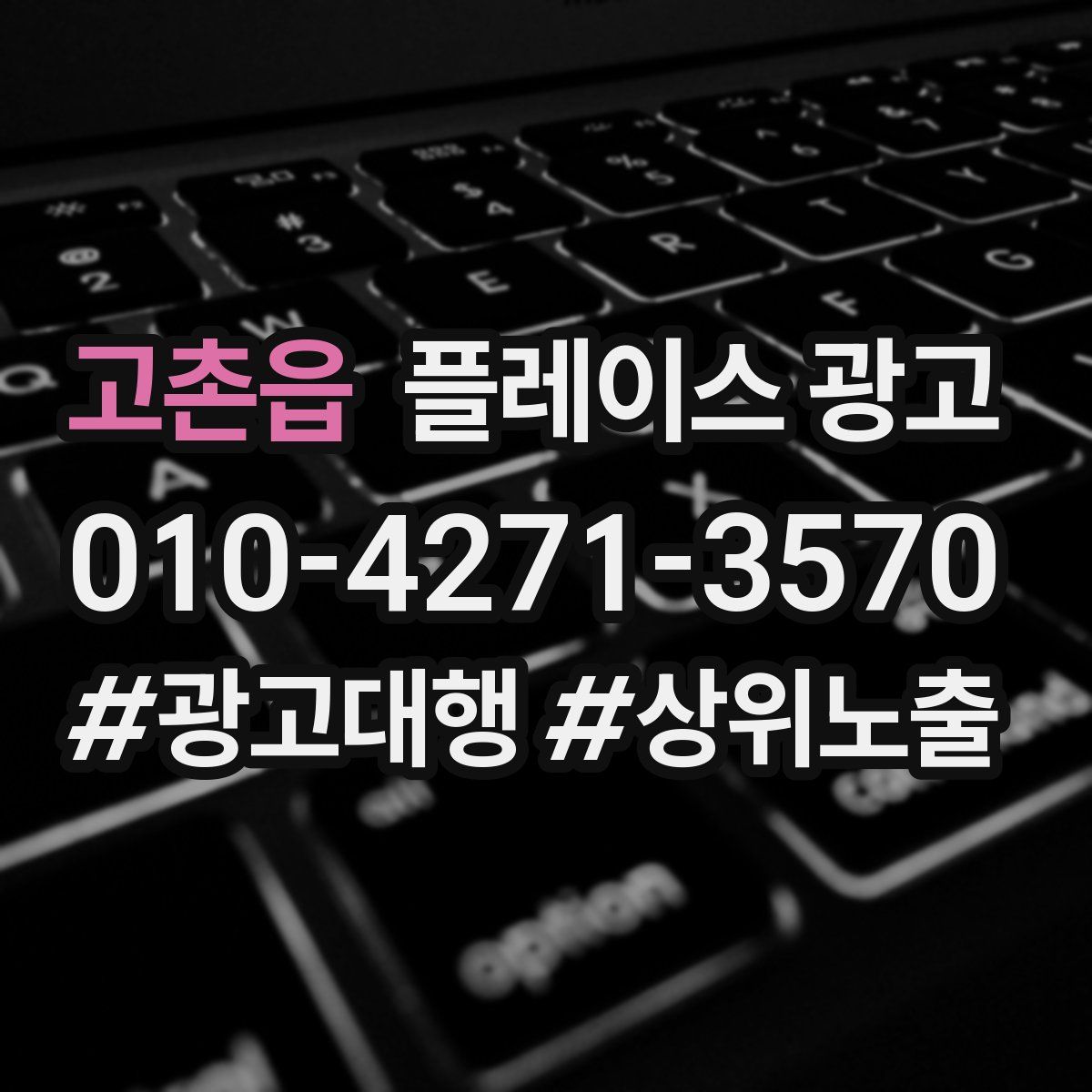 고촌읍 플레이스 광고