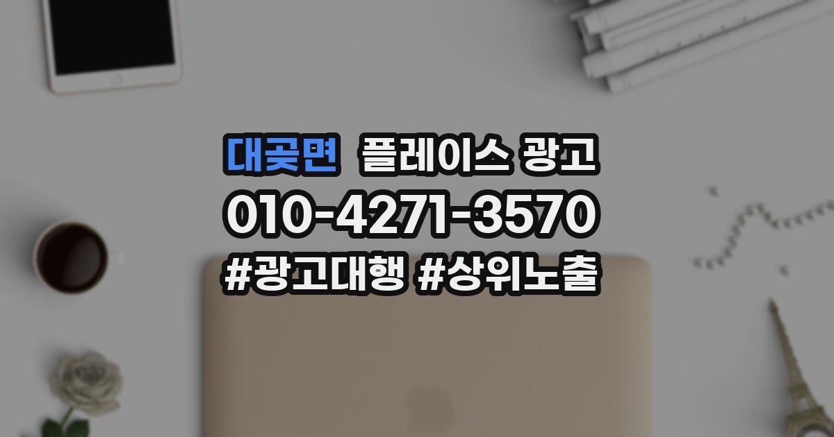 대곶면 플레이스 광고