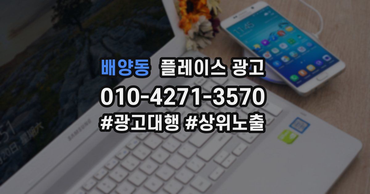 배양동 플레이스 광고