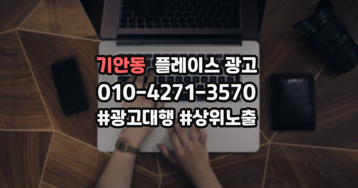 기안동 플레이스 광고