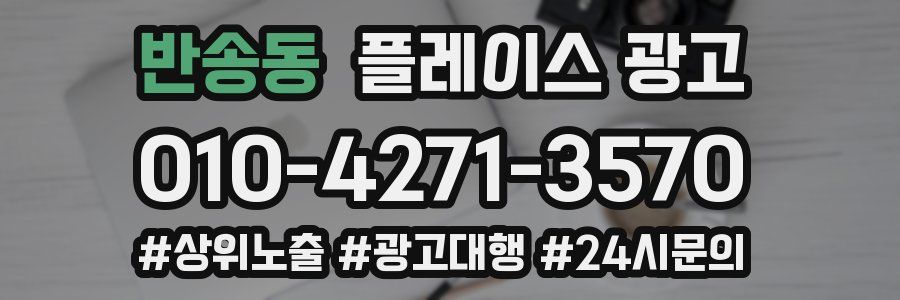 반송동 플레이스 광고