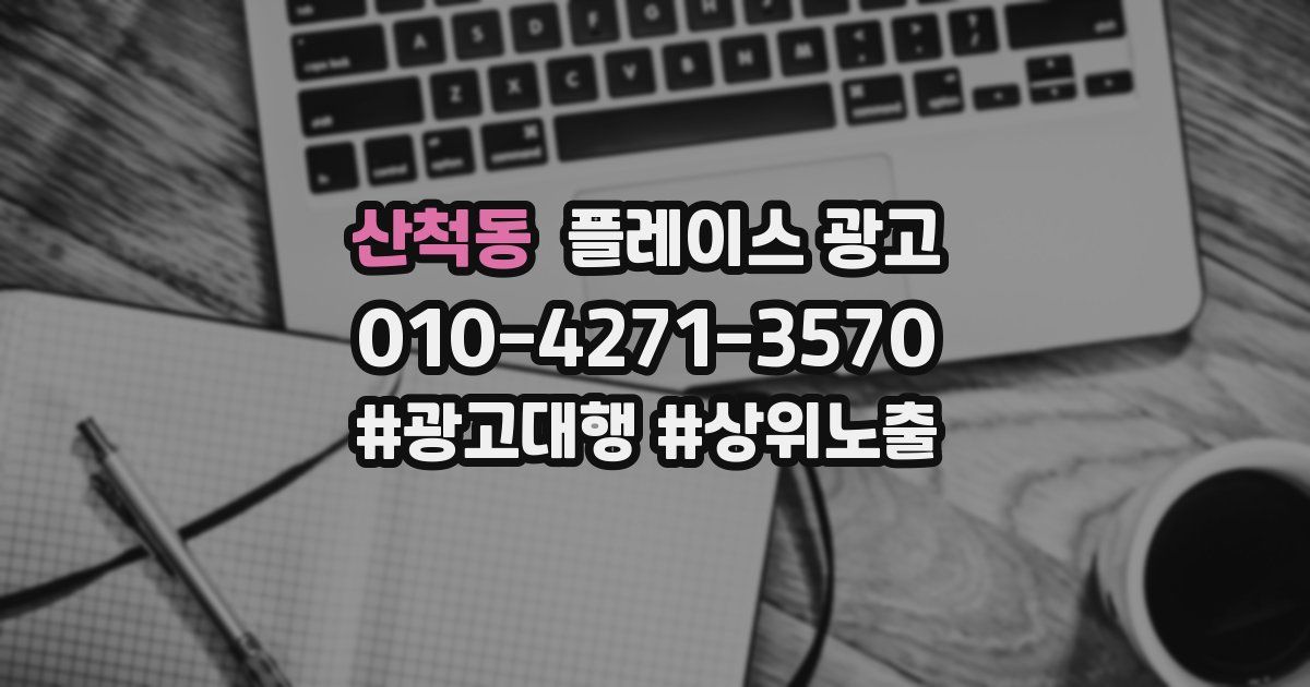 산척동 플레이스 광고