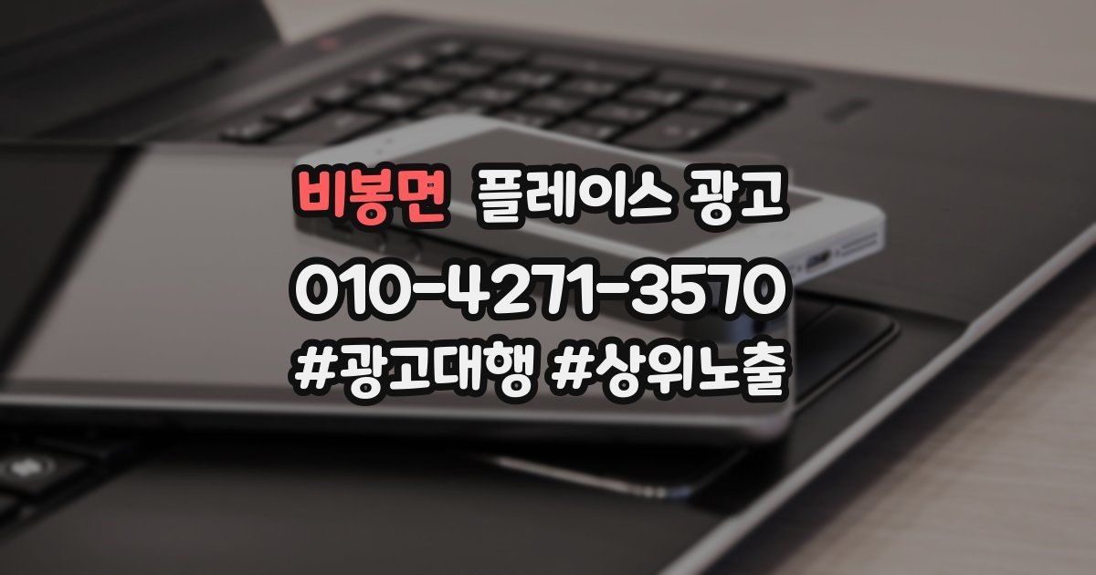 비봉면 플레이스 광고
