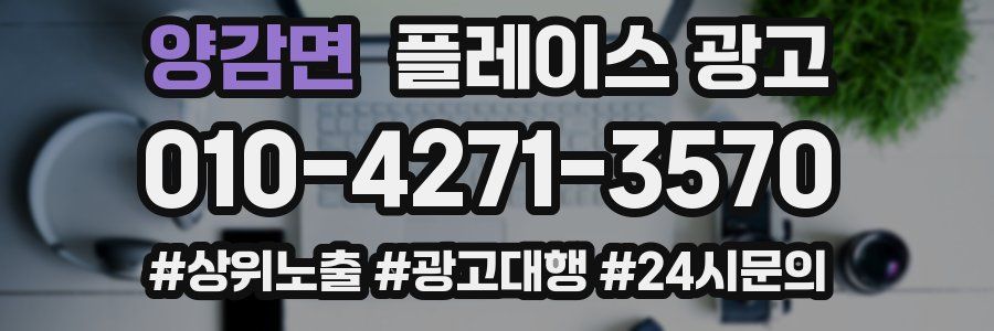 양감면 플레이스 광고