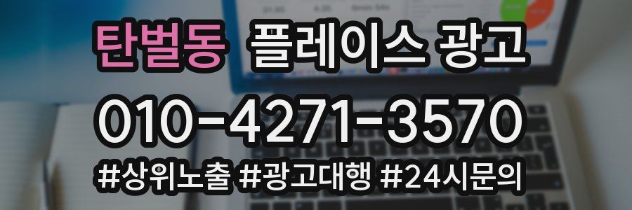 탄벌동 플레이스 광고