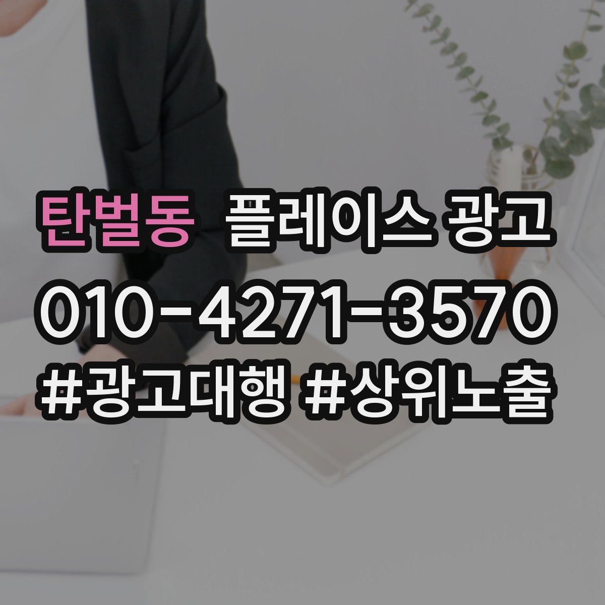 탄벌동 플레이스 광고