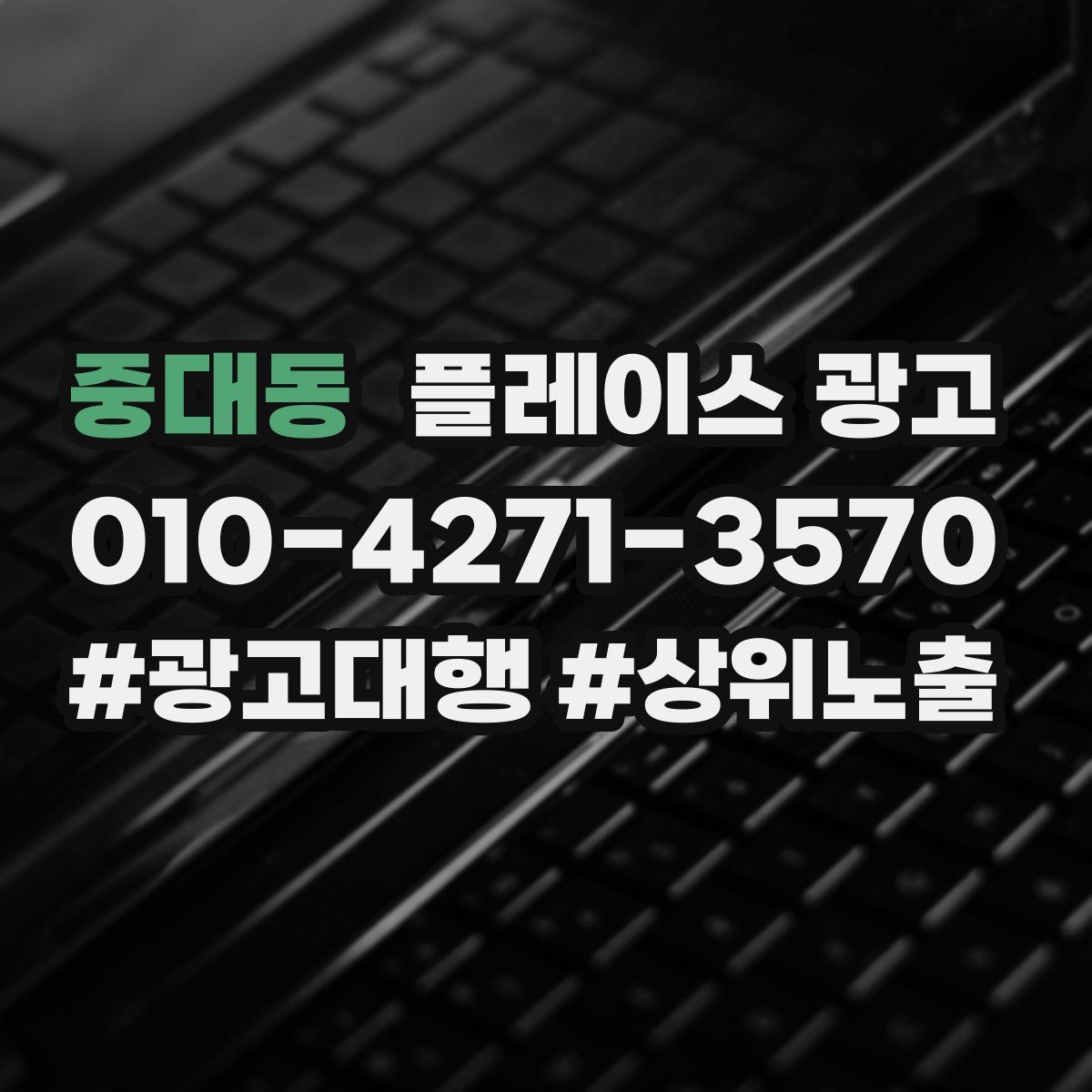 중대동 플레이스 광고