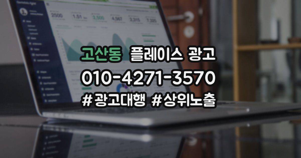 고산동 플레이스 광고