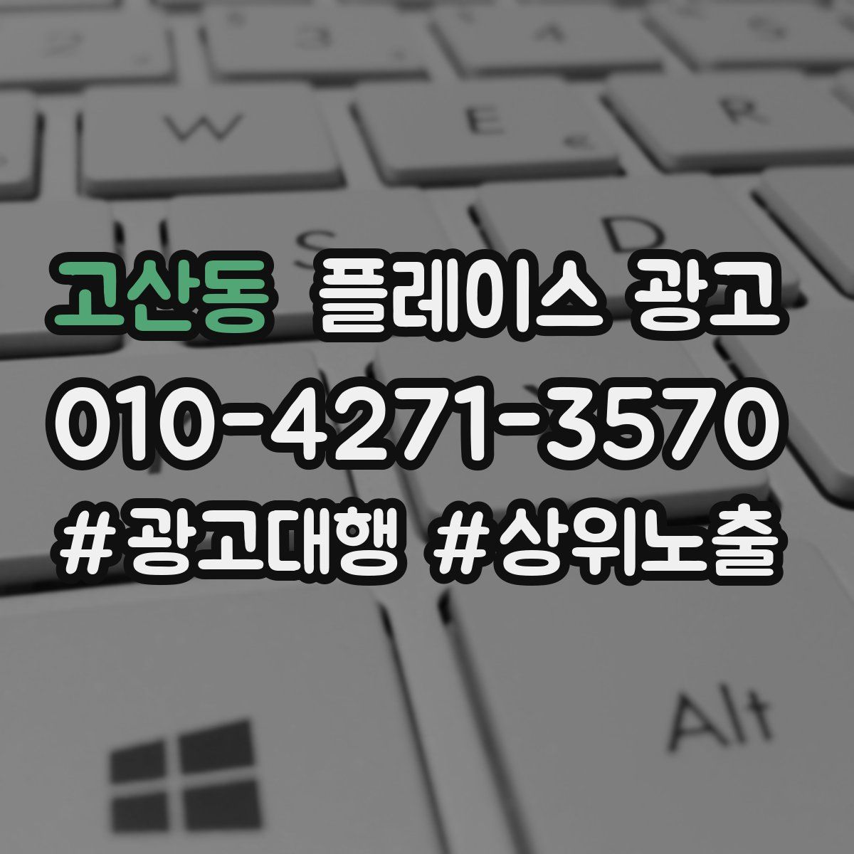 고산동 플레이스 광고