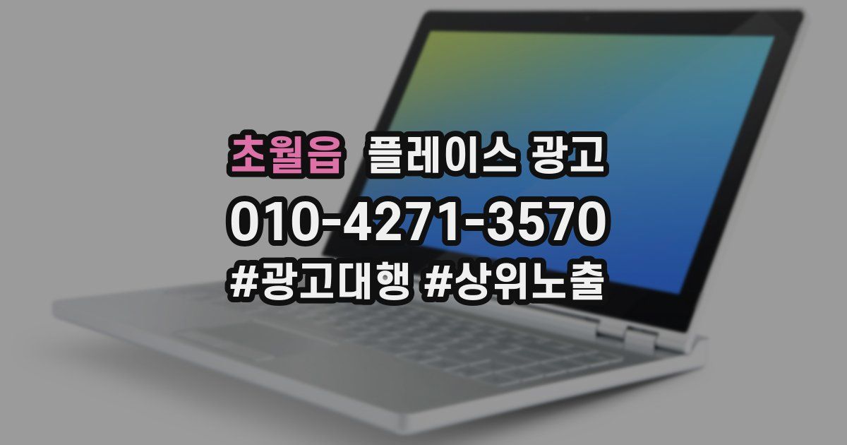 초월읍 플레이스 광고
