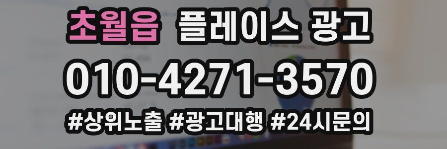 초월읍 플레이스 광고