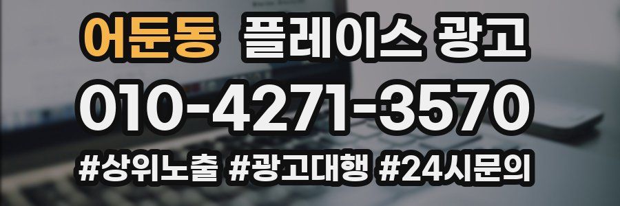 어둔동 플레이스 광고