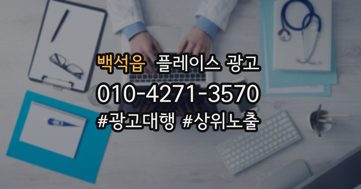 백석읍 플레이스 광고