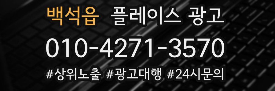 백석읍 플레이스 광고
