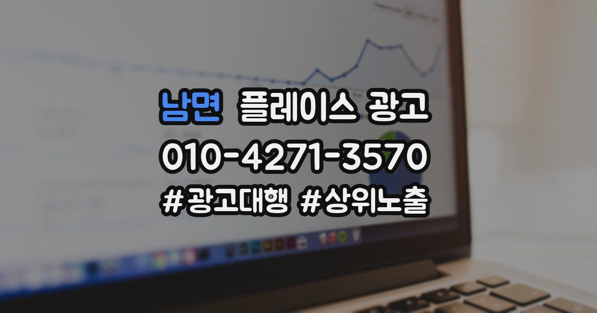 남면 플레이스 광고