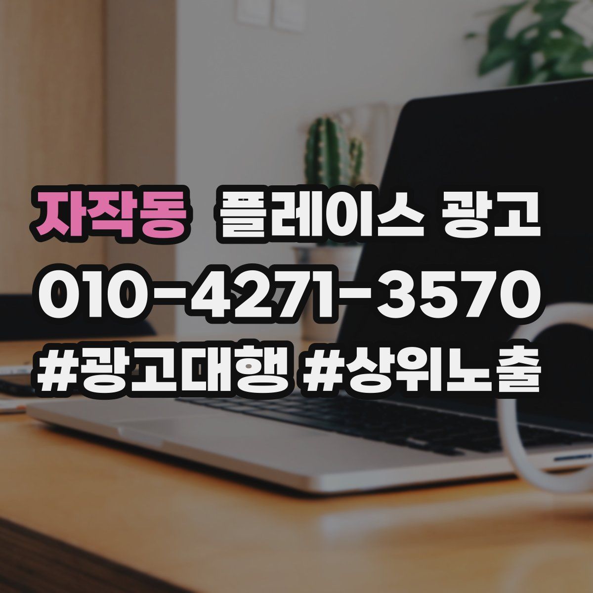 자작동 플레이스 광고