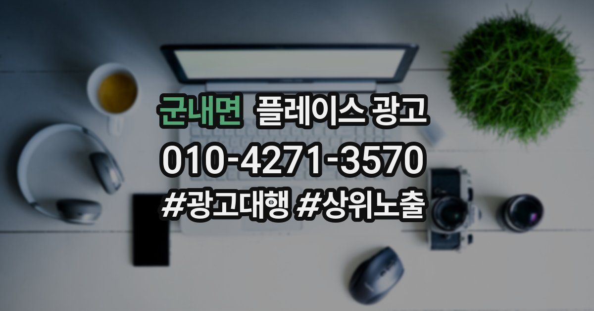 군내면 플레이스 광고