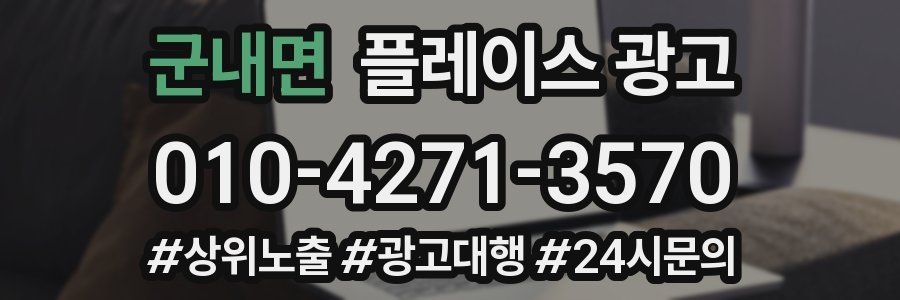 군내면 플레이스 광고