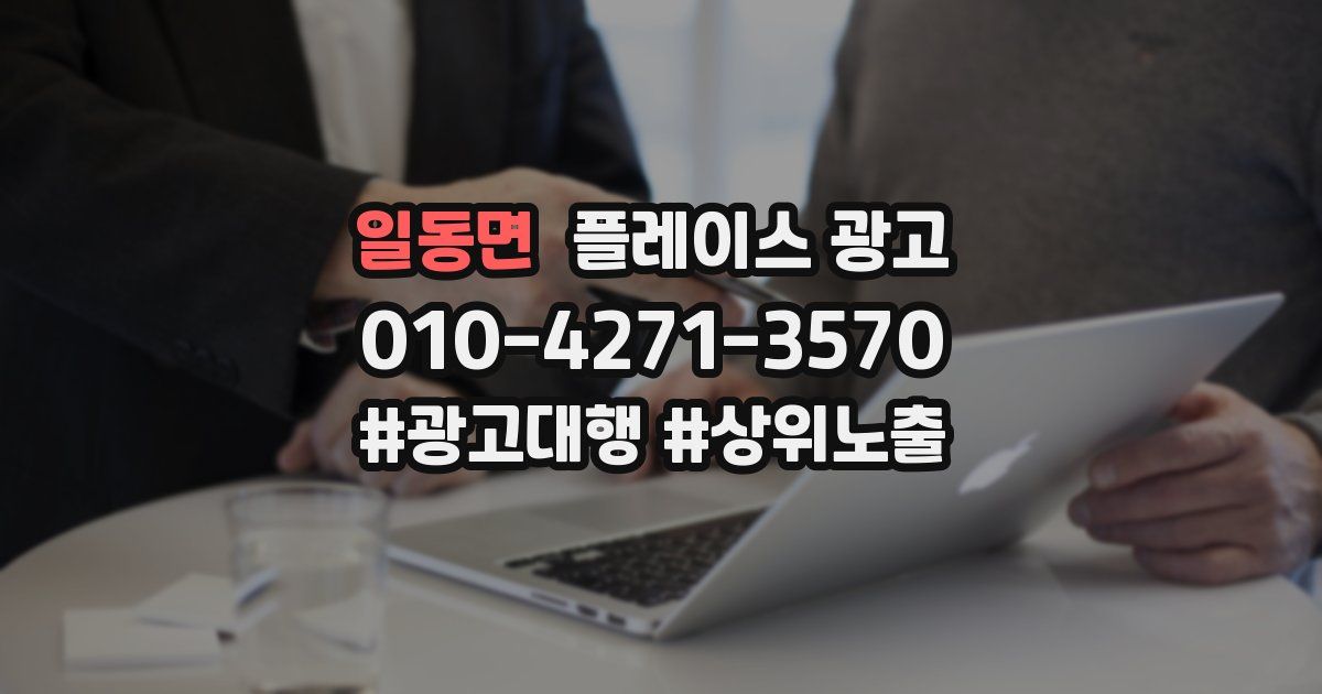 일동면 플레이스 광고