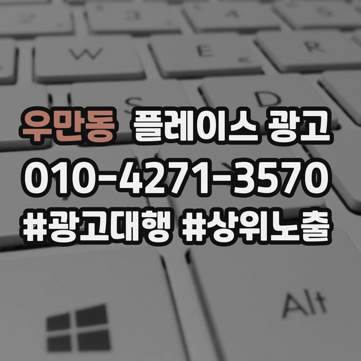 우만동 플레이스 광고