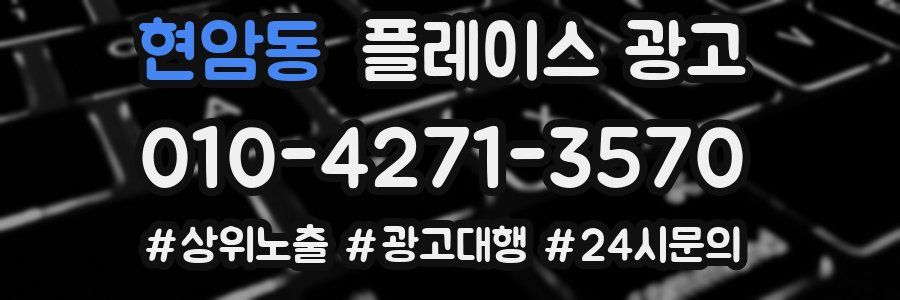 현암동 플레이스 광고
