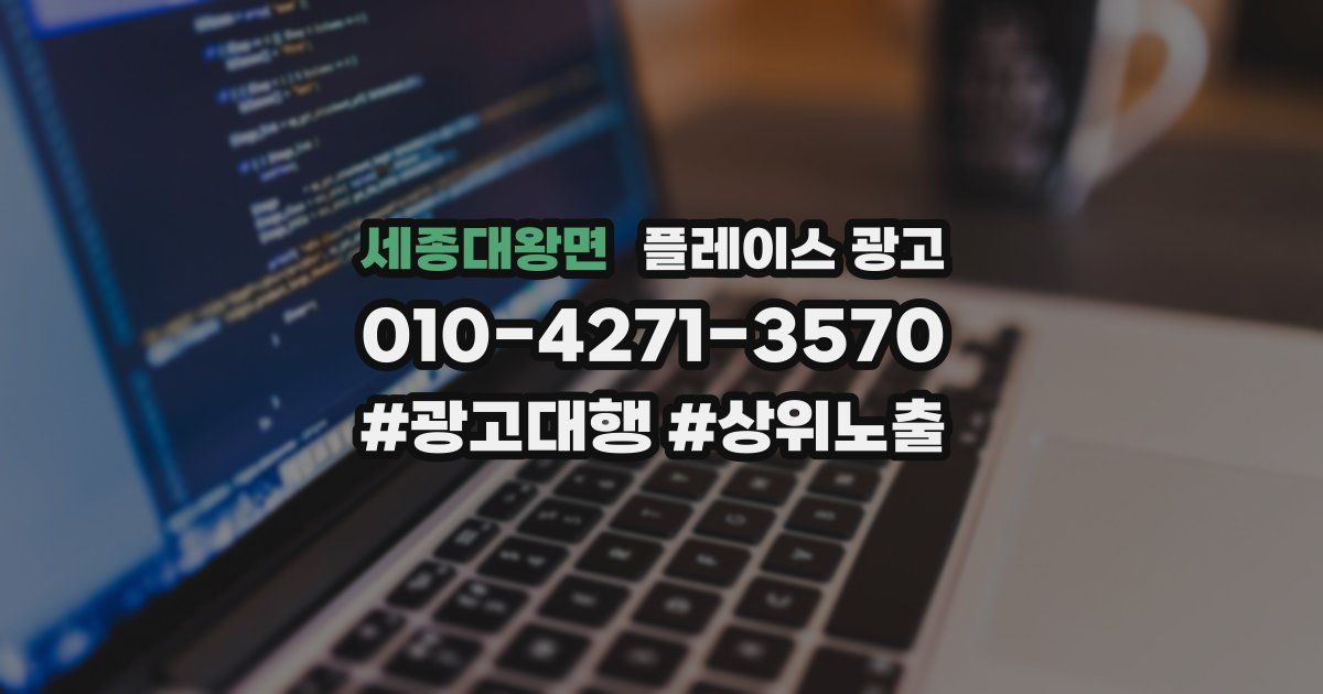 세종대왕면 플레이스 광고