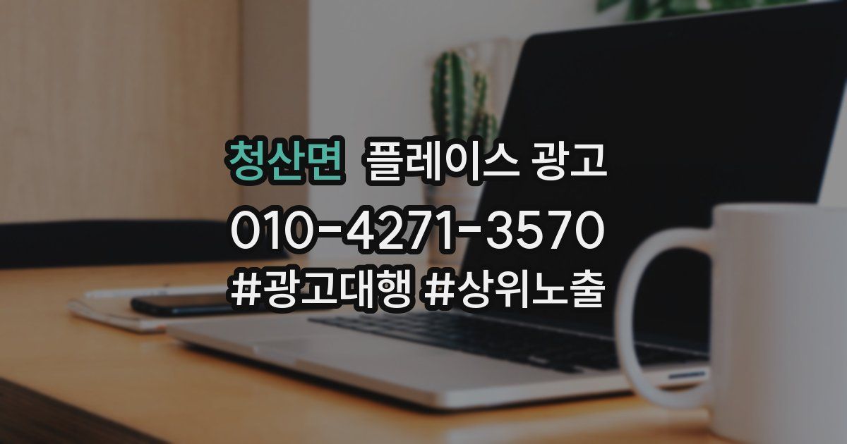 청산면 플레이스 광고
