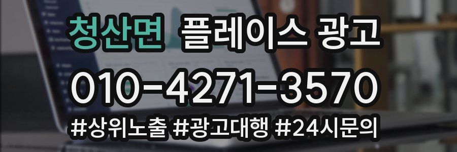 청산면 플레이스 광고