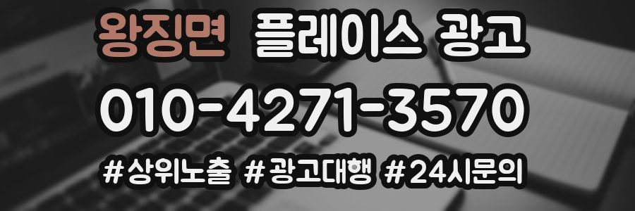 왕징면 플레이스 광고