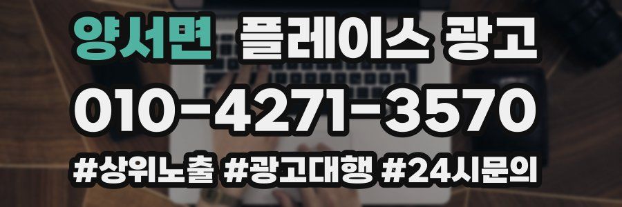 양서면 플레이스 광고
