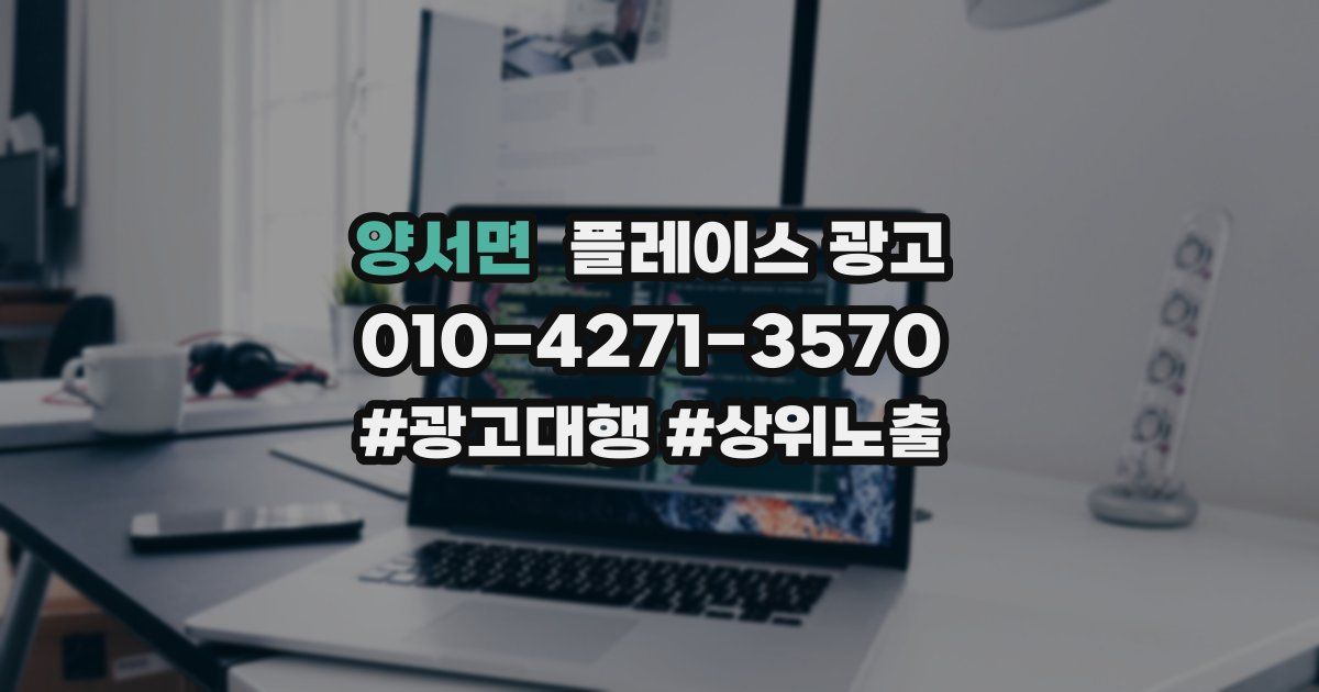 양서면 플레이스 광고