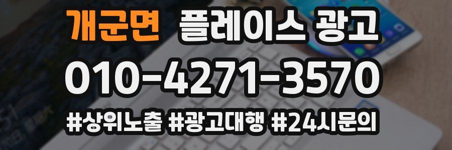 개군면 플레이스 광고