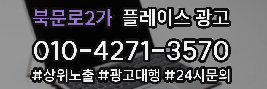 북문로2가 플레이스 광고