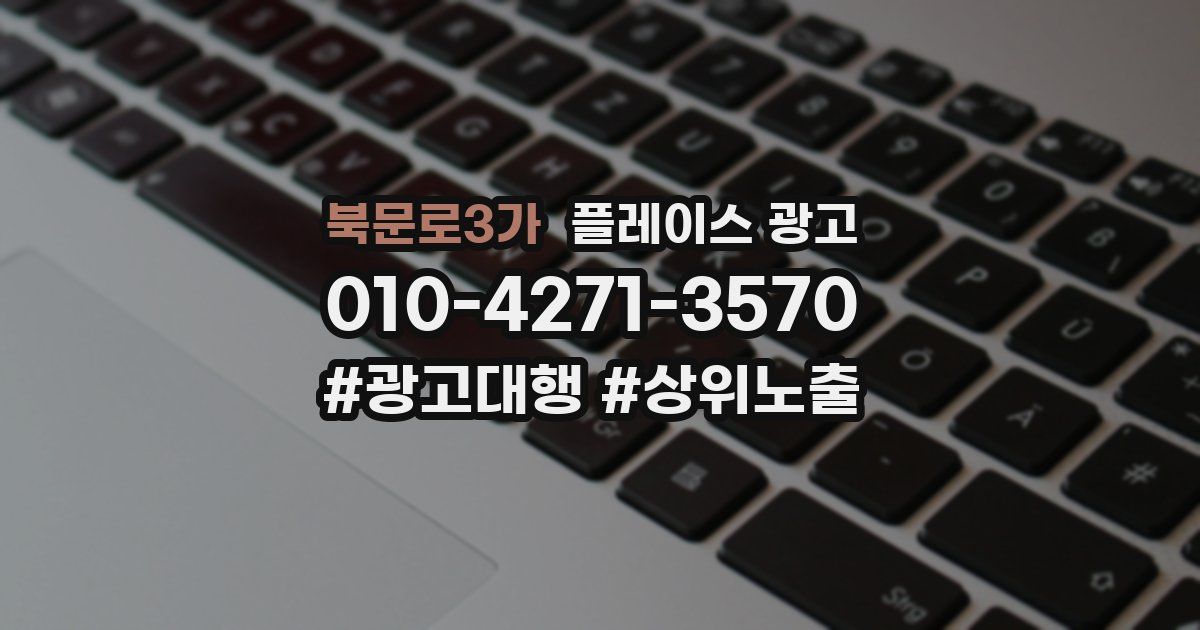 북문로3가 플레이스 광고