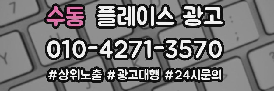 수동 플레이스 광고
