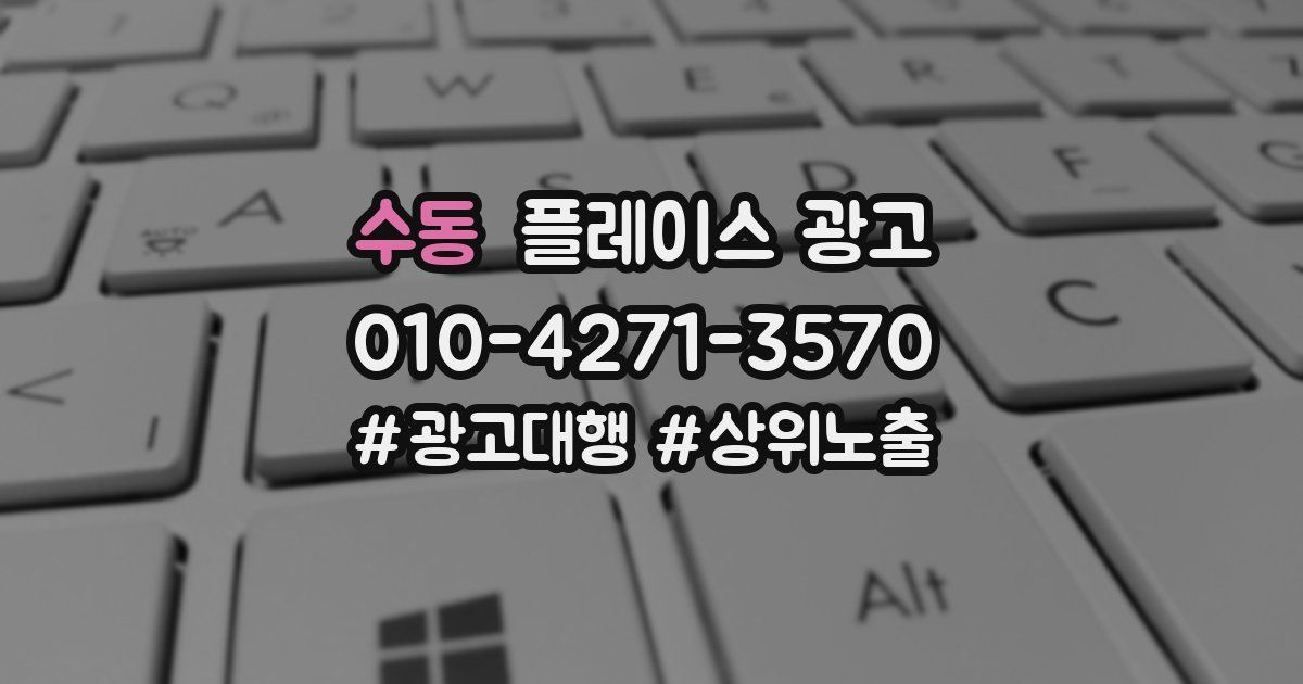 수동 플레이스 광고