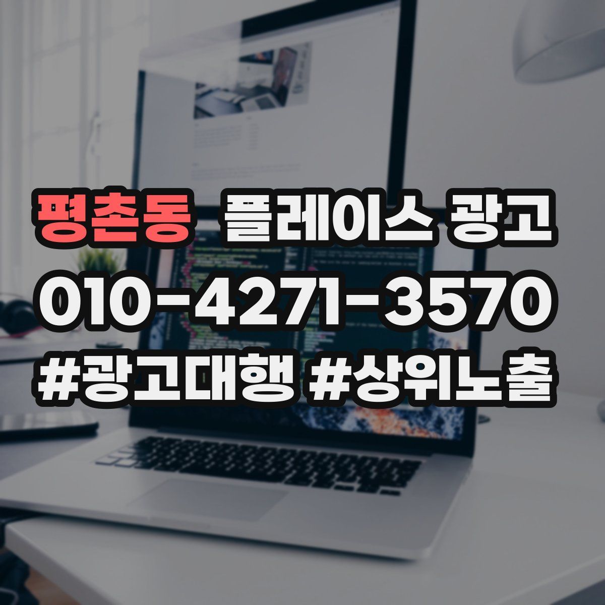 평촌동 플레이스 광고