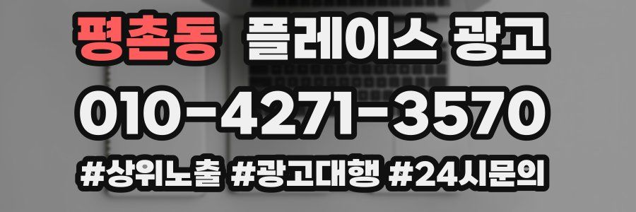 평촌동 플레이스 광고